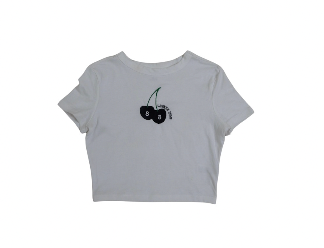 8 Ball Twin Cherries Baby Tee